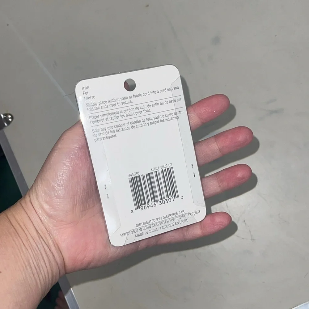 Cord end Caps for jewelry NWT never got a chance to use them